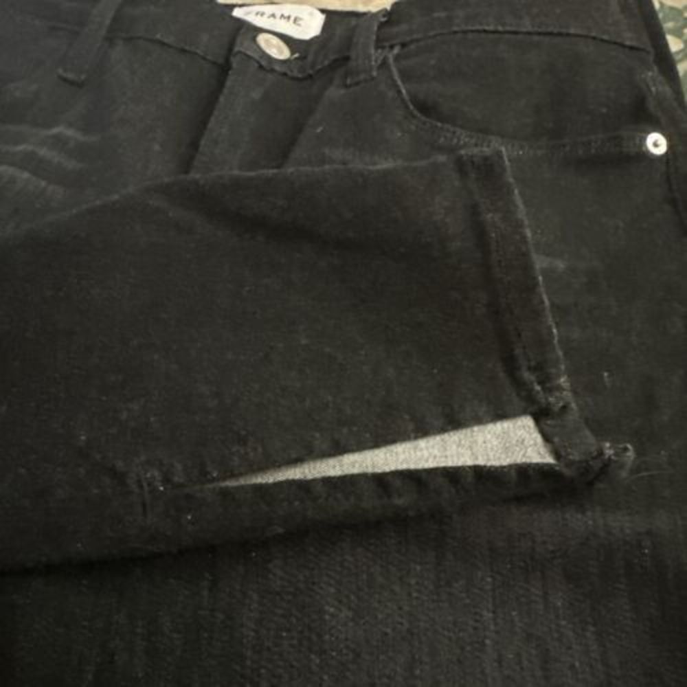 FRAME Denim Jeans Women's Size 30 Black Le Skinny de Jeanne High Rise Stretch - Picture 5 of 5